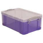 Afbeelding van Really Useful Box opbergdoos | polypropyleen | transparant paars | 9 liter | UB9LCPU