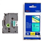 Afbeelding van Brother TZe-721 tape zwart op groen 9mm x 8m (origineel) | BROTZE721