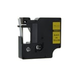 Afbeelding van DYMO S0720730 / 40918 tape zwart op geel 9mm (huismerk) | ST40918
