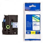Afbeelding van Brother TZe-263 tape blauw op wit 36mm x 8m (origineel) | BROTZE263