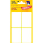 Afbeelding van Avery Zweckform 3087 multifunctionele etiketten | wit | 54 mm x 35 mm | 24 etiketten | AVE3087