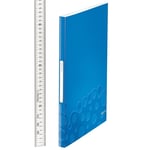 Afbeelding van Leitz 4632 WOW showalbum | A4 | blauw metallic | 40 insteekhoezen | LEI46320036