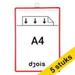 Afbeelding van Djois informatiekader | A4 | rood | met dichte haak | 5 stuks | DJO154503