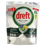 Afbeelding van Dreft All-in-One Platinum Vaatwastabletten | Lemon | 59 stuks | QC-DR-06265