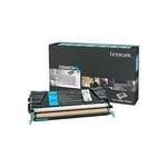 Afbeelding van Lexmark C5240CH toner cartridge cyaan hoge capaciteit (origineel) | LEXC5240CH