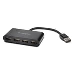 Afbeelding van Kensington K39120EU USB-hub | USB-A | 4 poorten | zwart | KENK39120EU