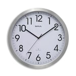 Afbeelding van Maul MAULmove radiogestuurde wandklok | aluminium | zilvergrijs | 40 cm | MAU9063108