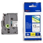 Afbeelding van Brother TZe-M31 tape zwart op mat transparant 12mm x 8m (origineel) | BROTZEM31