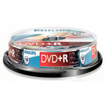 Afbeelding van Philips DVD+R | cakebox | 10 stuks | PHIDR4S6B10F/00