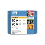 Afbeelding van HP 70 (CB340A) 2-pack foto zwart | HPCB340A