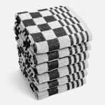 Afbeelding van Byrklund Keukendoek Clean & Fresh | Zwarte Ruit | 50 x 50 | 6 stuks | BY998NA3383