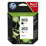 Afbeelding van HP 3YM92AE nr. 303 zwart en kleur (origineel) | HP3YM92AE