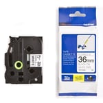 Afbeelding van Brother TZe-FX261 flexi ID tape zwart op wit 36mm x 8m (origineel) | BROTZe-FX261