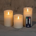 Afbeelding van Anna Collection LED Kaars | bewegemde vlam | ivoor | 3 stuks | AN861NA7182