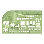 Afbeelding van Linex 100414314 architect sjabloon 1258s | groen | LIN100414314