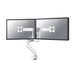 Afbeelding van Neomounts Next Core gasgeveerde monitorarm | 2 monitoren | 17-32 inch | wit | 8 kg | NEODS75-450WH2