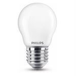 Afbeelding van Philips E27 LED-lamp | 2.2W (25W) | warm wit | mat | kogelmodel | PHLED02352