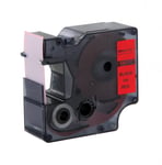 Afbeelding van DYMO S0720970 / 53717 tape zwart op rood 24mm (huismerk) | STS0720970