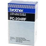 Afbeelding van Brother PC-204RF donorrol zwart 4 stuks (origineel) | BROPC-204RF