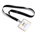 Afbeelding van Durable 860001 naambadge met textielkoord | transparant | 5 stuks | DUR860001