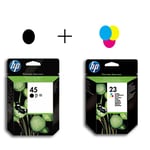 Afbeelding van HP bundel 45(black) + 23(tricolor) | HPB45A23D