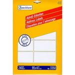 Afbeelding van Avery Zweckform 3350 adresetiketten | Ready-Index | 95 mm x 47 mm | 240 etiketten | AVEL3350