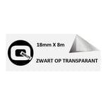 Afbeelding van Brother TZe-141 tape zwart op transparant 18mm x 8m (huismerk) | STTZe-141
