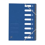 Afbeelding van Oxford Top File+ sorteermap | A4 | karton | blauw | 8 tabs | OXF400116251