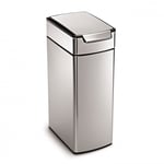 Afbeelding van Simplehuman afvalbak met touch-bar | Code M  | zilver | 40 liter | SI699NA5606