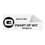 Afbeelding van Brother TZe-FX211 Flexi ID tape zwart op wit 6mm x 8m (huismerk) | STTZe-FX211