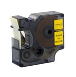 Afbeelding van DYMO S0720880 / 45808 tape zwart op geel 19mm (huismerk) | STS0720880