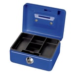 Afbeelding van Maul 5603037 stalen geldkist | metaal | blauw | met slot | MAU5603037