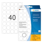 Afbeelding van Herma 2250 multifunctionele etiketten | 19 mm | wit | 1280 etiketten | HER2250