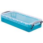 Afbeelding van Really Useful Box opbergdoos | polypropyleen | transparant helblauw | 0,55 liter | UB055HB