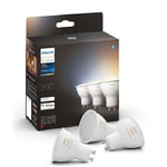 Afbeelding van Philips Hue GU10 spot | 4.3W | White Ambiance | kunststof | 3 stuks | PHILPH02715