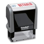 Afbeelding van Trodat Printy 4912 Office | zelfinktend | zwart | rood en blauw | TRO43329