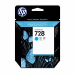 Afbeelding van HP F9J63A nr. 728 inktcartridge cyaan (origineel) | HPF9J63A
