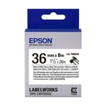 Afbeelding van Epson LK-7WBVS kabel tape zwart op wit 36 mm (origineel) | EPSC53S657014