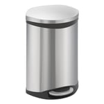 Afbeelding van EKO Shell Bin pedaalemmer | mat RVS | 10 liter | EK240NA0262