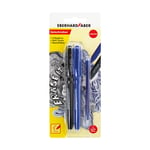 Afbeelding van Eberhard Faber balpen met gum | blauw | zwart | met navulling | EF582103
