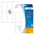 Afbeelding van Herma 2480 multifunctionele etiketten | 34 x 67 mm | wit | 192 etiketten | HER2480