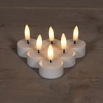 Afbeelding van Anna Collection LED Waxinelicht | 3,5 x 6 cm | wit | 3D vlam | 6 stuks | AN861NA5721
