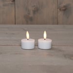Afbeelding van Anna Collection LED Waxinelicht | 4 x 5 cm | wit | 3D vlam | 2 stuks | AN861NA4426