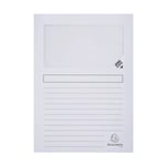 Afbeelding van Exacompta 50110E venstermap | A4 | wit | 100 stuks | EXA50110E