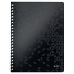 Afbeelding van Leitz 4637 collegeblok| A4 | gelinieerd | zwart | 80 gr. | 80 vel | LEI46370095