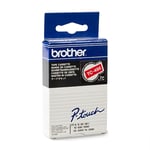 Afbeelding van Brother TC-495 tape wit op rood 9mm x 7,7m (origineel) | BROTC-495