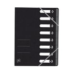 Afbeelding van Oxford 400116252 Top File+ sorteermap | A4 | karton | zwart | 8 tabs | OXF400116252