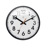 Afbeelding van NeXtime wandklok | kunststof | zwart | 26 cm | NX-7308ZW