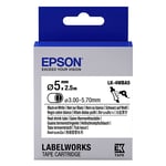 Afbeelding van Epson LK-4WBA5 krimpkous zwart op wit 5mm (origineel) | EPSLK-4WBA5