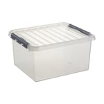 Afbeelding van Sunware Q-line opbergdoos | kunststof | transparant | 36 liter | SUN78500609